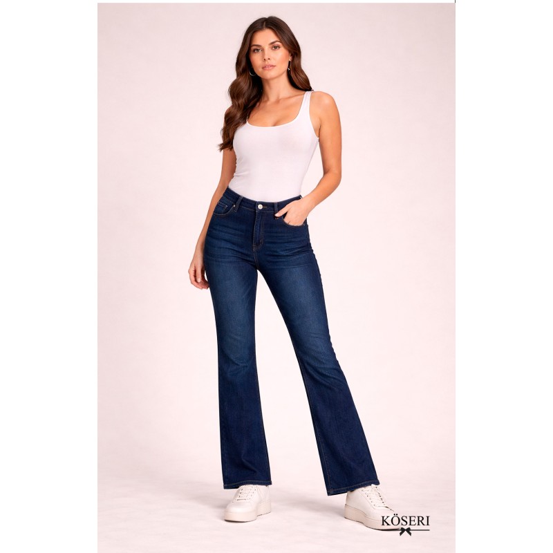 JEANS VAQUERO ACAMPANADO Y PUSH UP