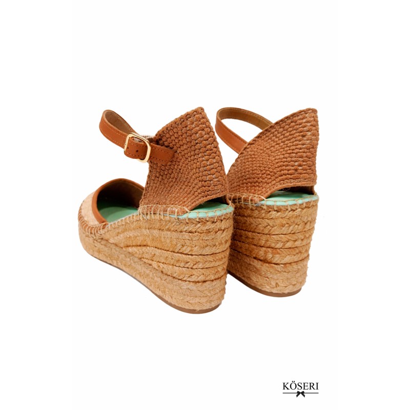 ALPARGATA RAFIA NATURAL STAR LOVE. LIBRA 12