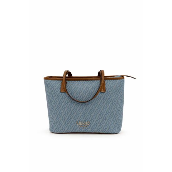 BOLSO EVRIM VAQUERO AZUL CON LOGO GRANDE