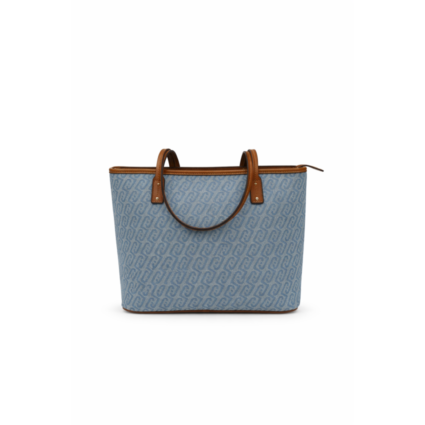 BOLSO EVRIM VAQUERO AZUL CON LOGO GRANDE
