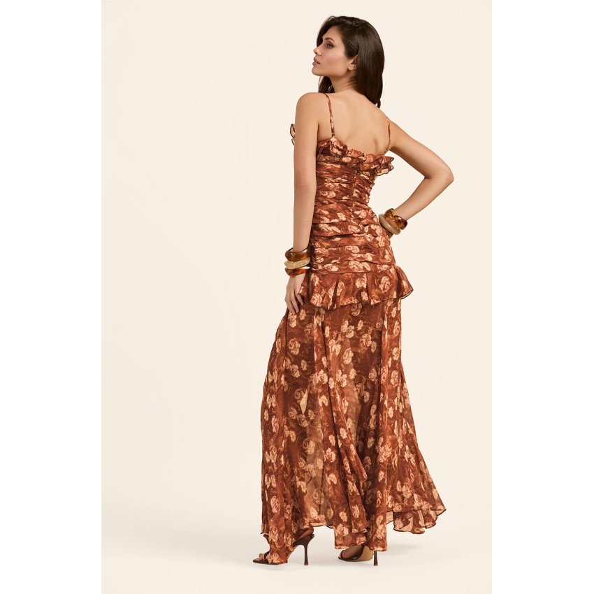 CHOCOLATE BLOSSOM DRESS BY FETICHE SUANCES