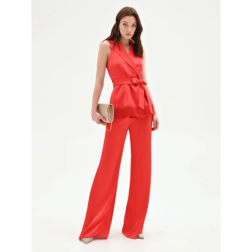 PANTALON FRAGOLA ROJO RECTO