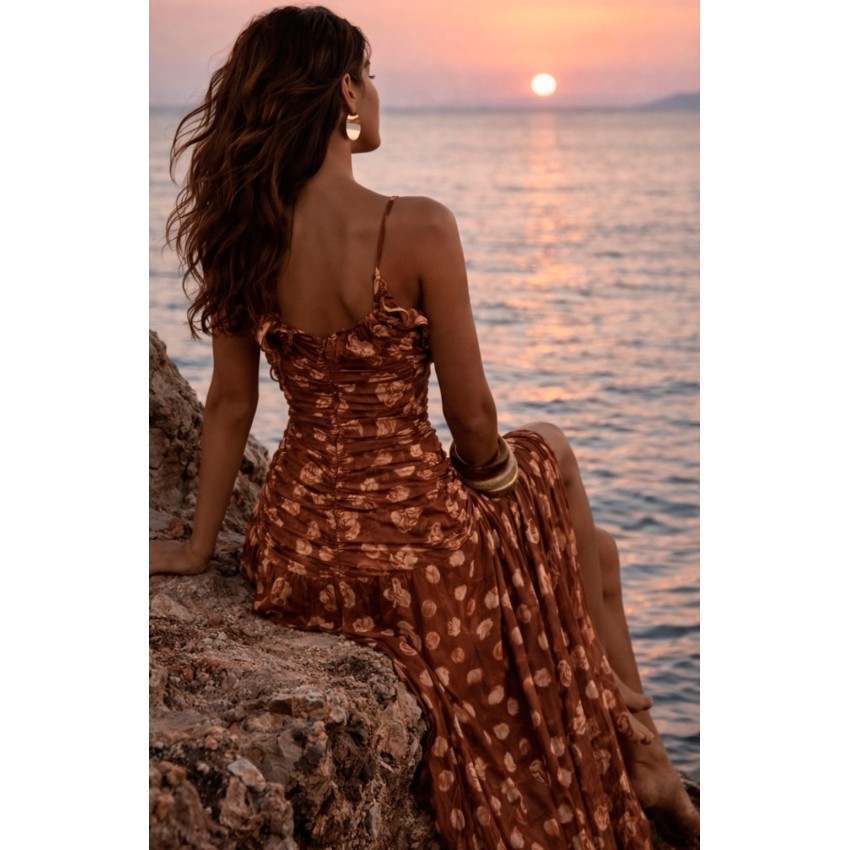 CHOCOLATE BLOSSOM DRESS BY FETICHE SUANCES