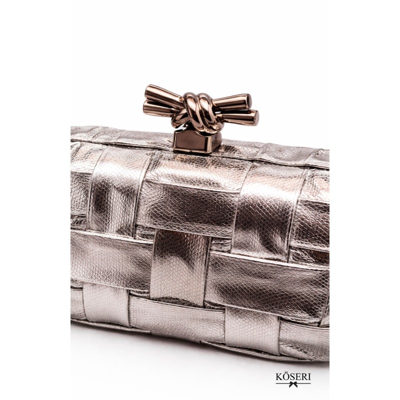 BOLSO BOTTEGA PLATA