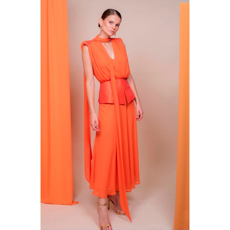 VESTIDO ABIGAIL CORAL