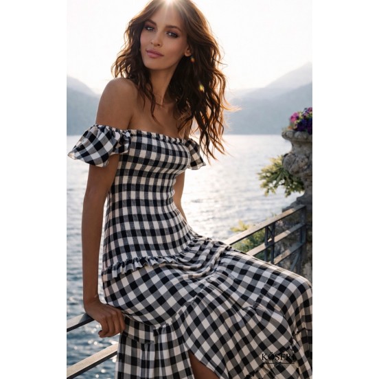 VICHY NOIR DRESS BY FETICHE SUANCES