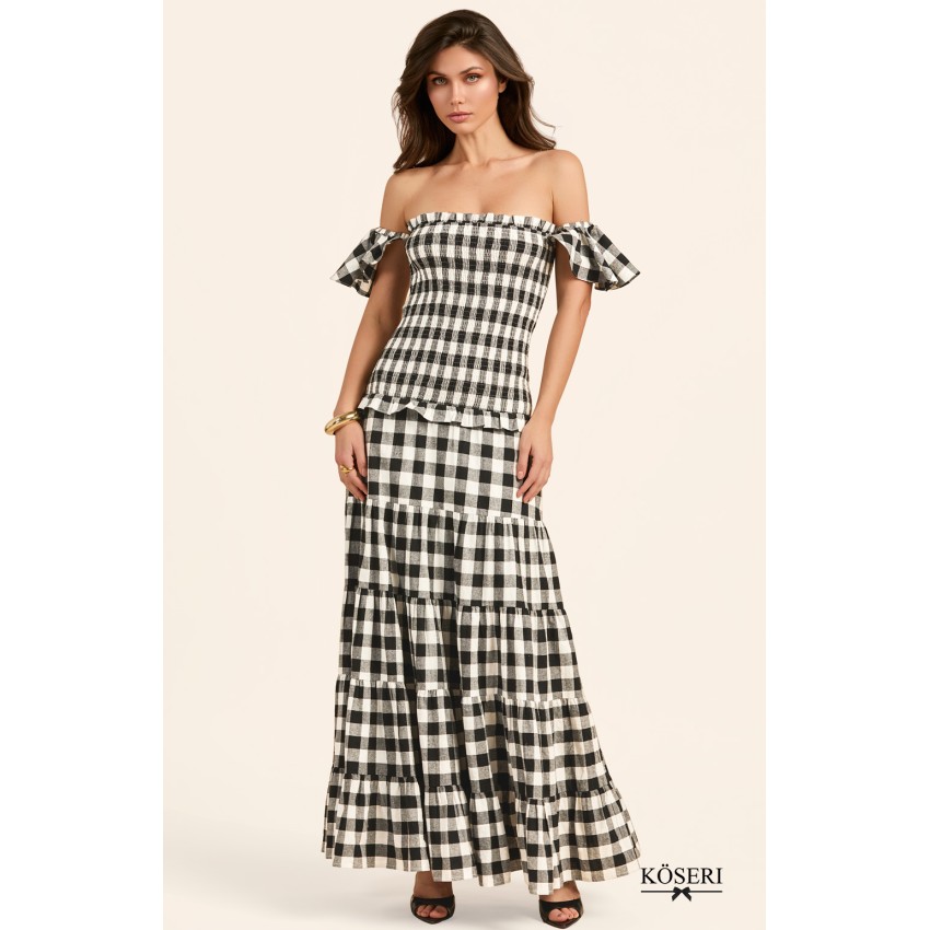 VICHY NOIR DRESS BY FETICHE SUANCES