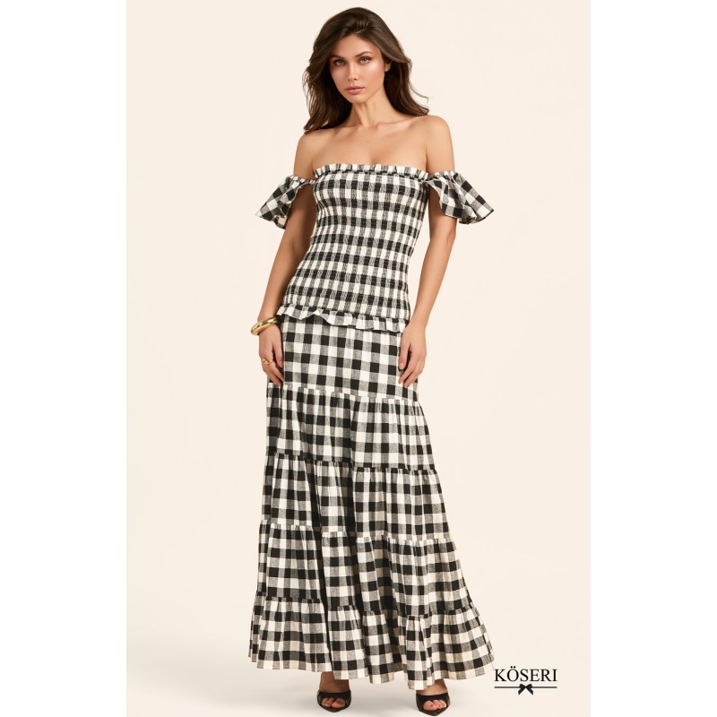 VICHY NOIR DRESS BY FETICHE SUANCES