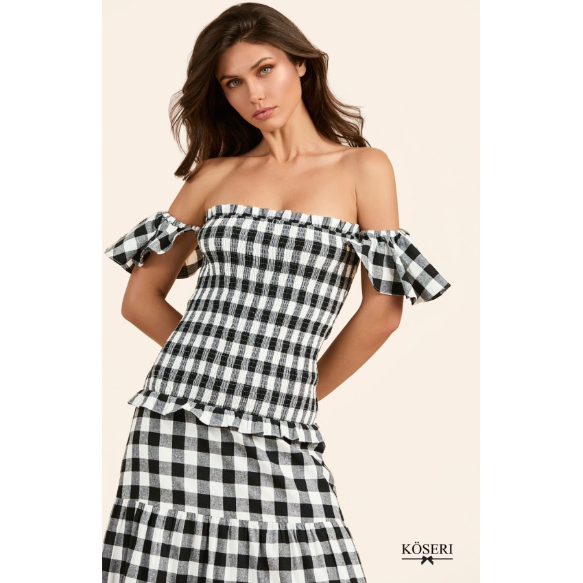 VICHY NOIR DRESS BY FETICHE SUANCES