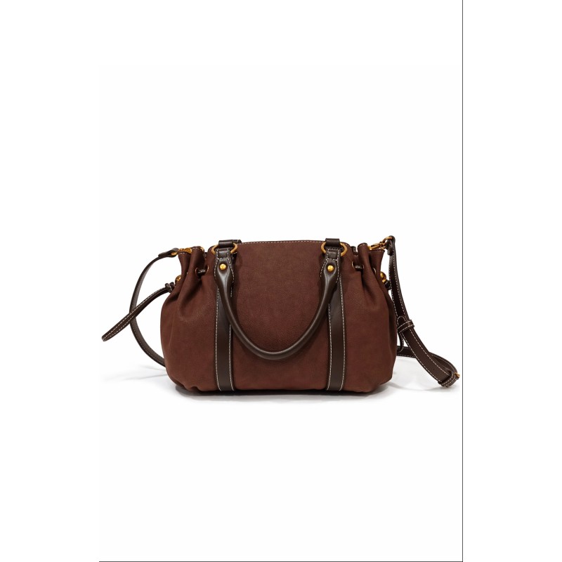 BOLSO GINESA MARRON CHOCOLATE GRANDE