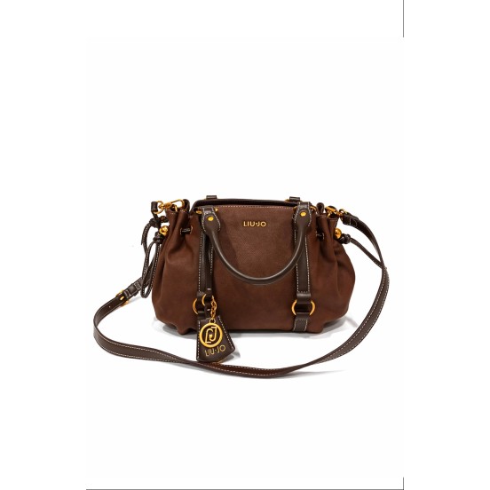 BOLSO GINESA MARRON CHOCOLATE GRANDE