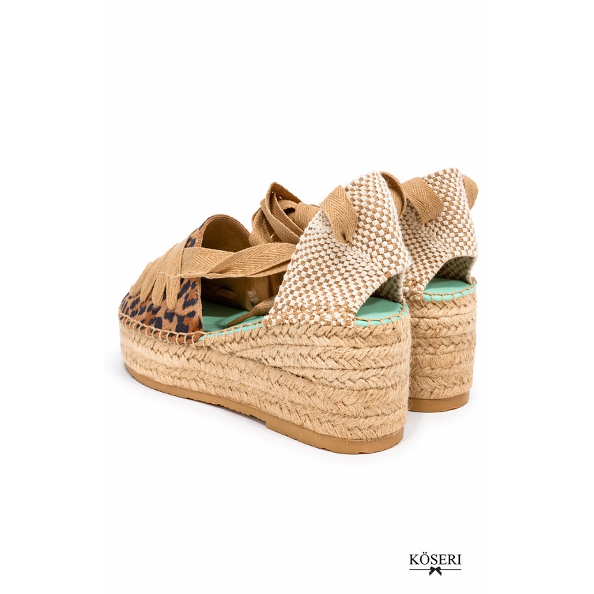 ALPARGATA LEOPARDO 3 CUERDAS STAR LOVE