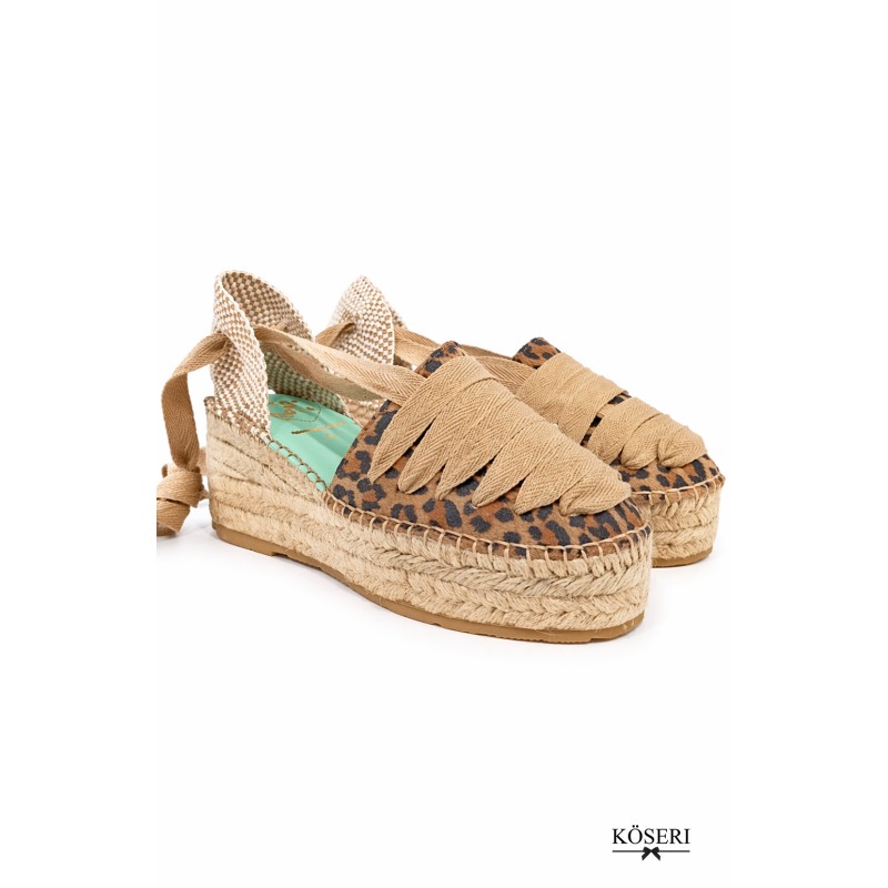 ALPARGATA LEOPARDO 3 CUERDAS STAR LOVE
