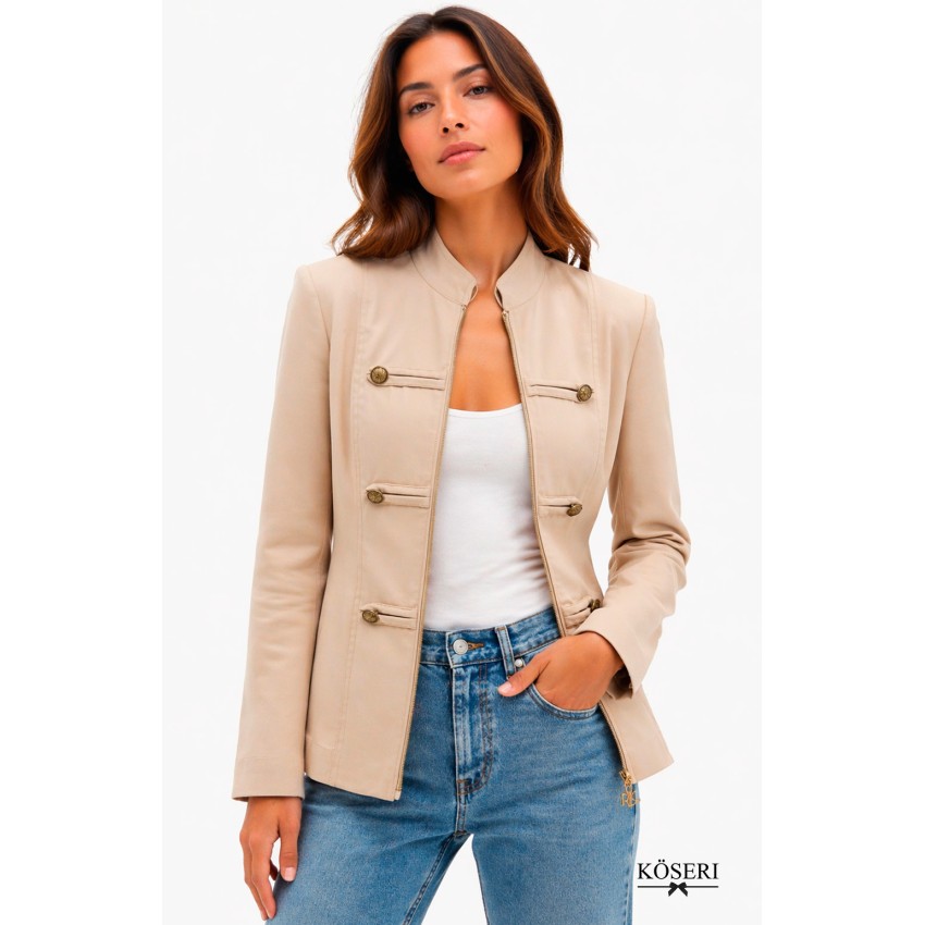 CHAQUETA NAPOLEÓNICA BEIGE