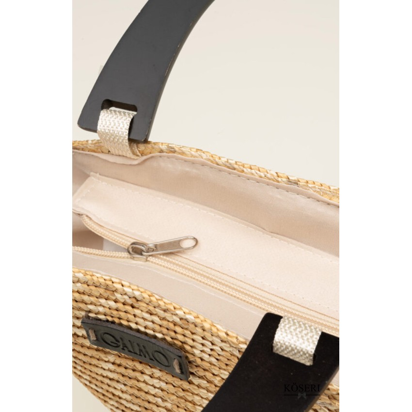 BOLSO BEIGE GAIMO SOMBRERO