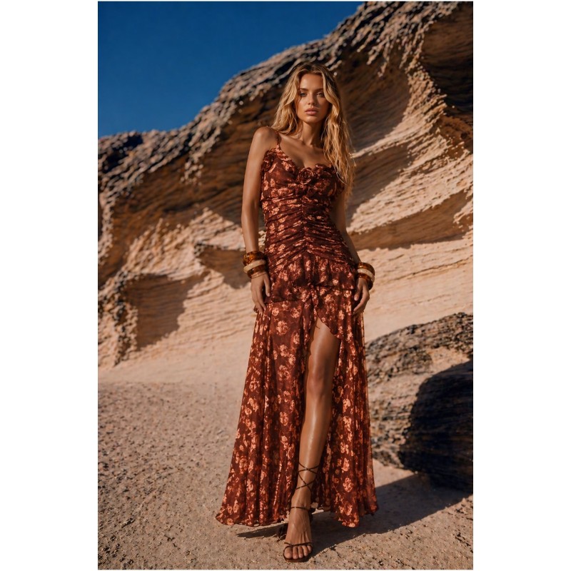 CHOCOLATE BLOSSOM DRESS BY FETICHE SUANCES