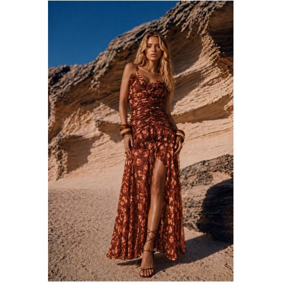 CHOCOLATE BLOSSOM DRESS BY FETICHE SUANCES