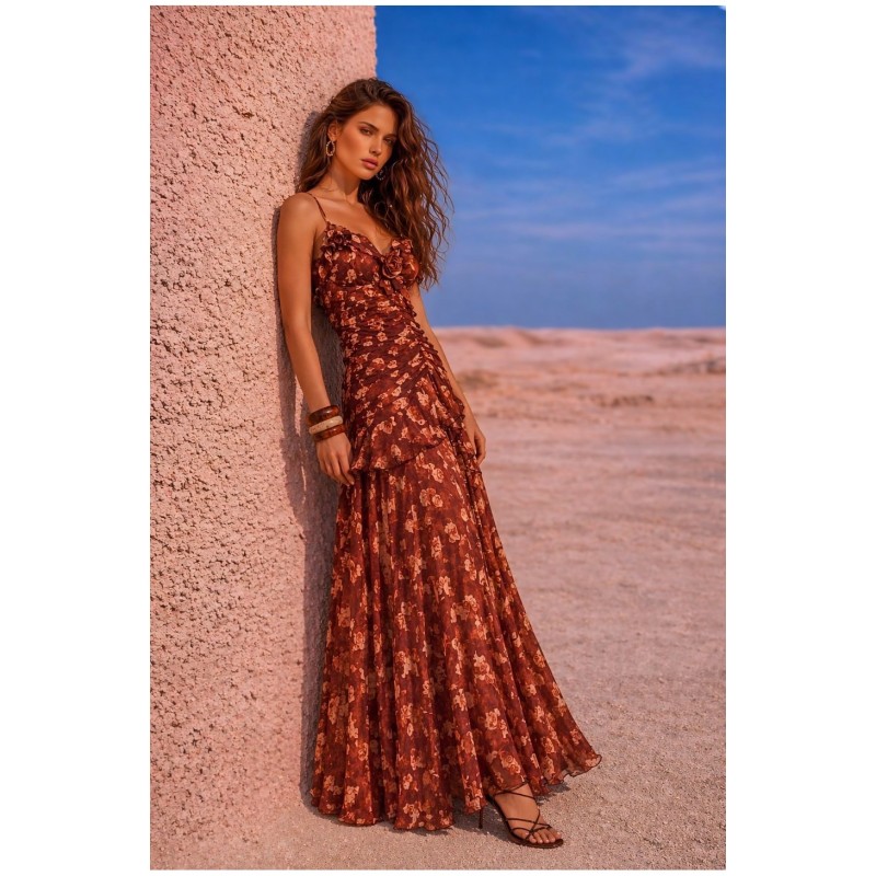 CHOCOLATE BLOSSOM DRESS BY FETICHE SUANCES