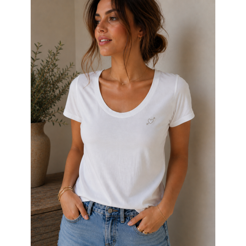 CAMISETA BLANCA BASICA