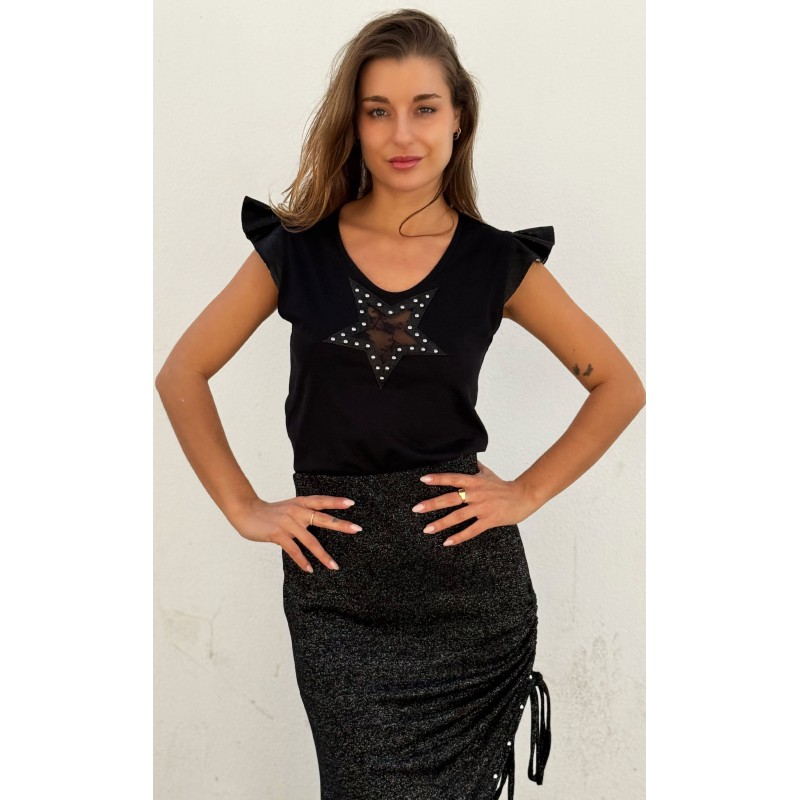 CAMISETA WILD GALAXY NEGRA