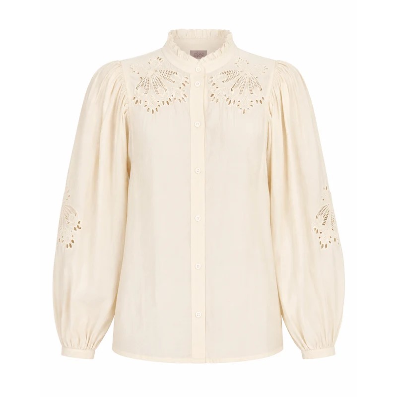 BLUSA MANGA GLOBO - CRUDO