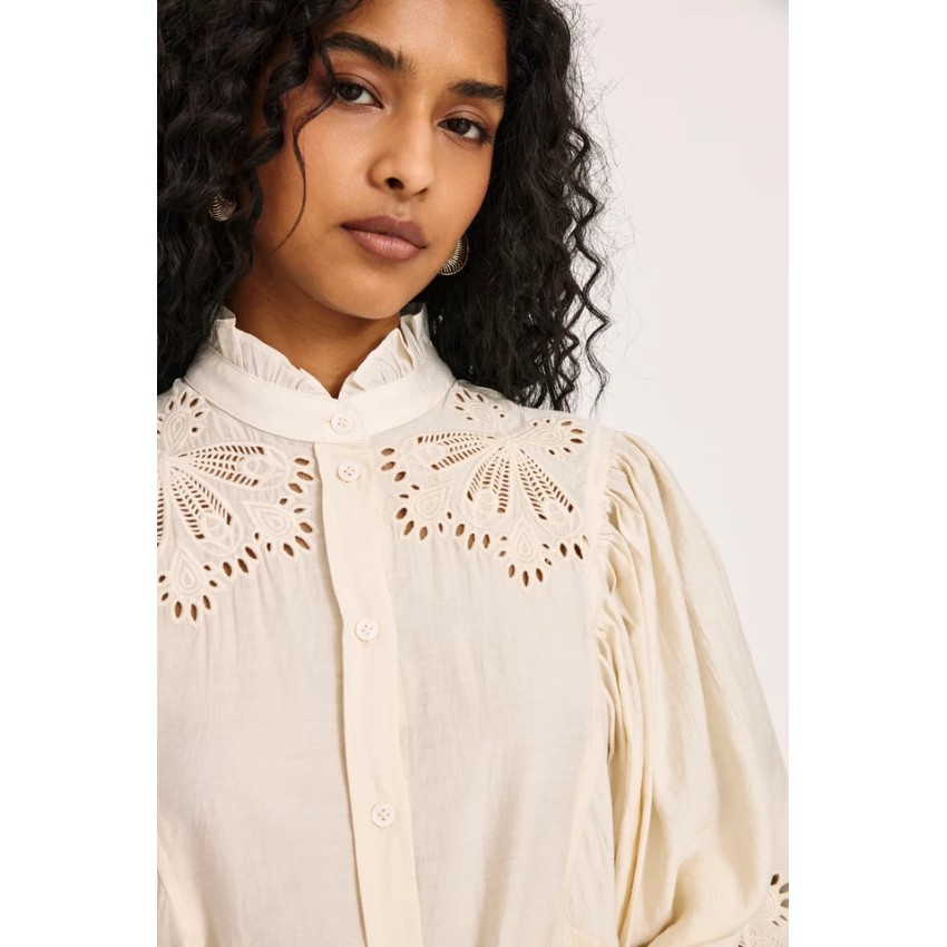 BLUSA MANGA GLOBO - CRUDO