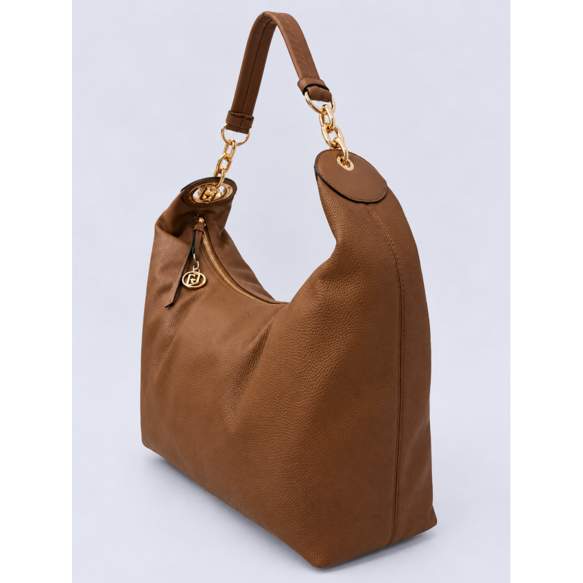BOLSO LOGO LATERAL GRANDE CAMEL LIUJO