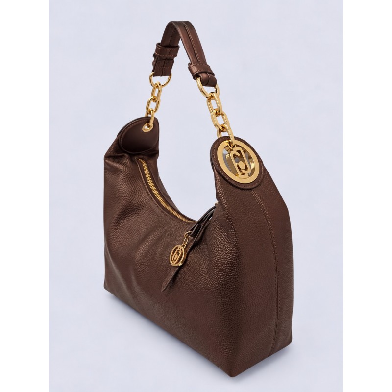 BOLSO LOGO LATERAL MEDIANO MARRON LIUJO