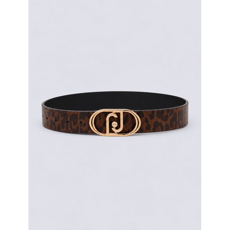 CINTURON REVERSIBLE MARRON LEOPARDO LIUJO