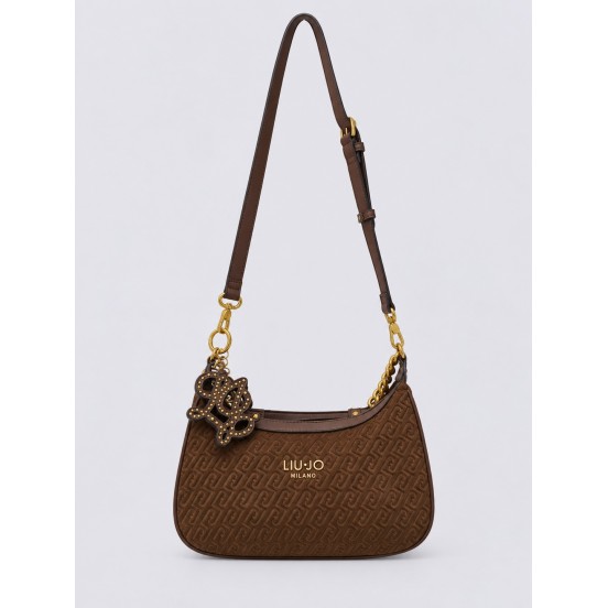 BOLSO HOBO LOGO MARRON LIUJO