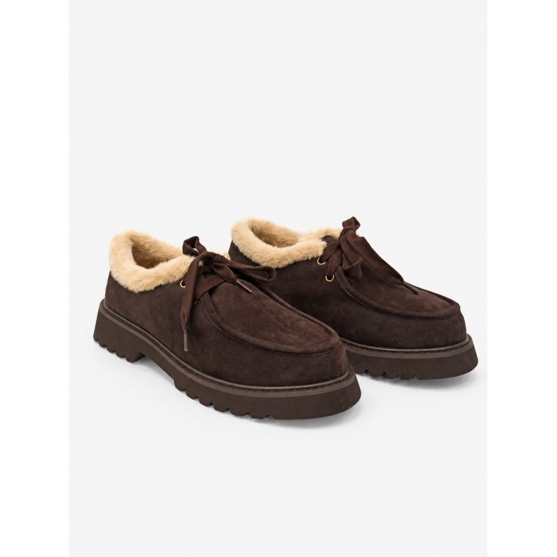 ZAPATO MARRÓN Y BORREGUITO EXE