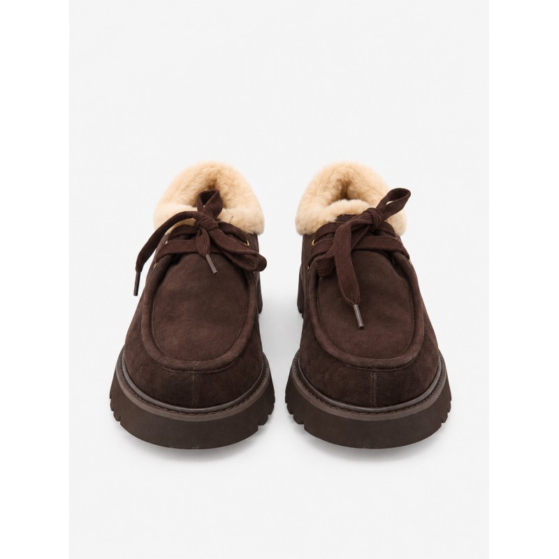 ZAPATO MARRÓN Y BORREGUITO EXE