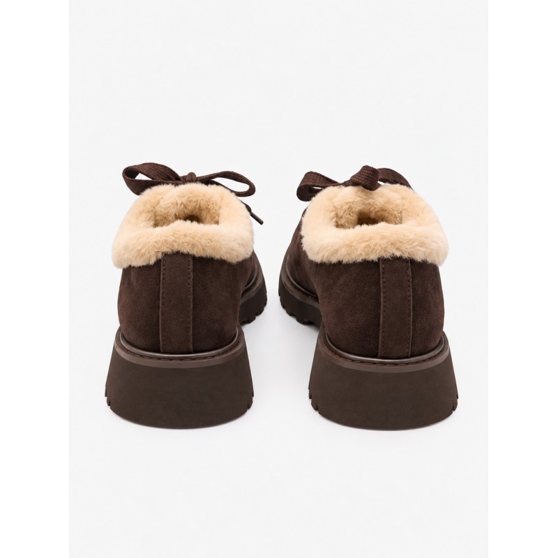 ZAPATO MARRÓN Y BORREGUITO EXE