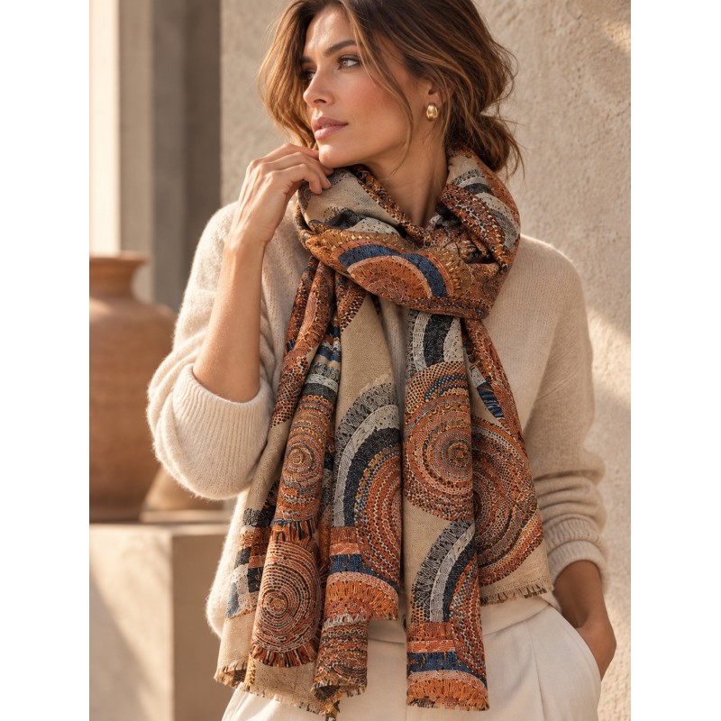 PASHMINA KLIMT CAMEL