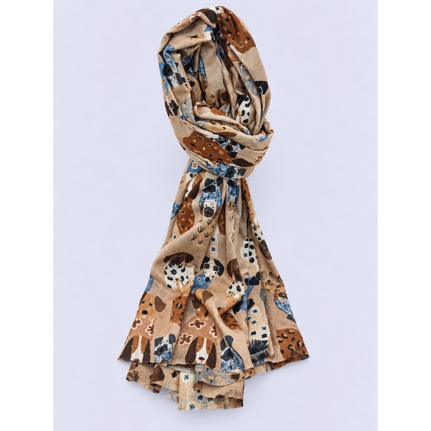 PASHMINA PERRITOS CAMEL