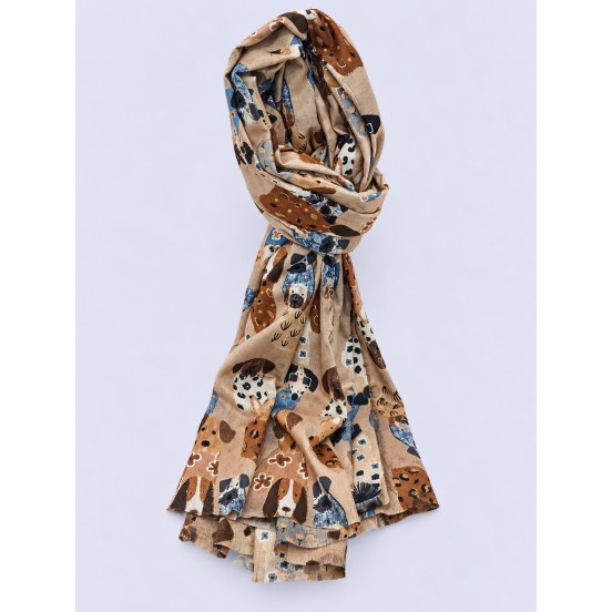 PASHMINA PERRITOS CAMEL