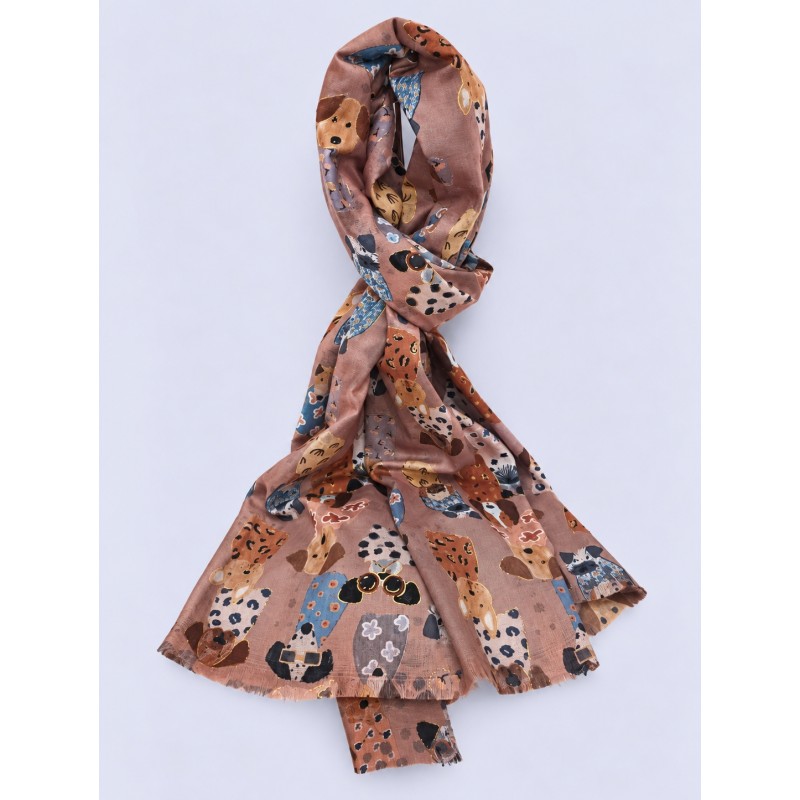PASHMINA PERRITOS ROSA