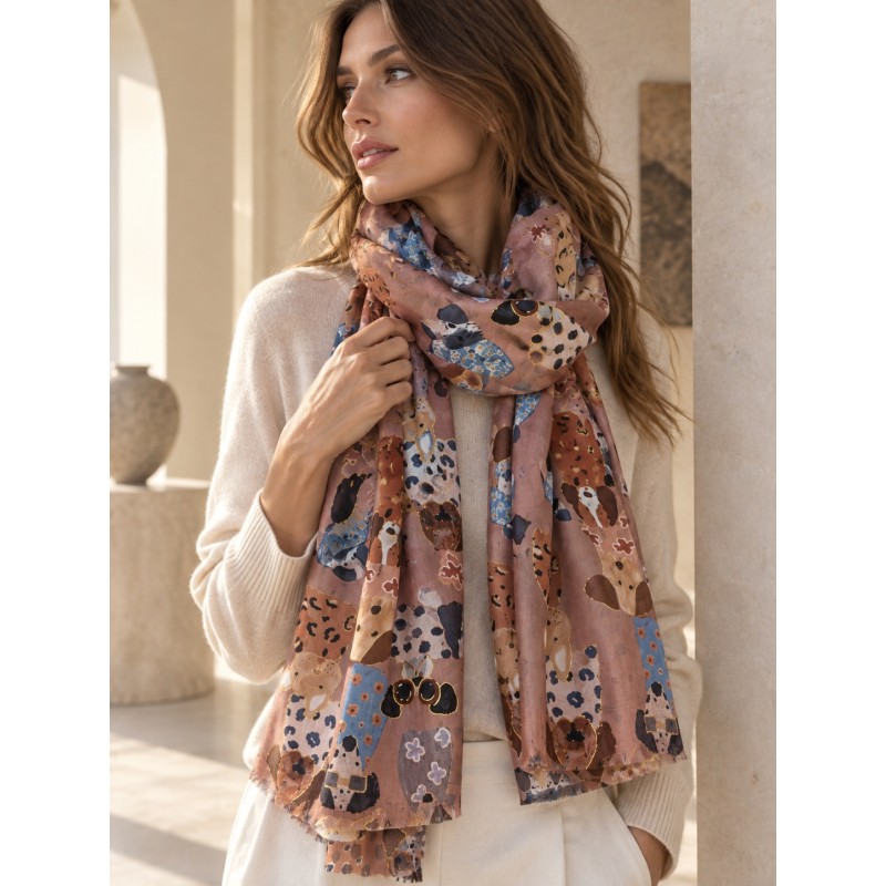 PASHMINA PERRITOS ROSA