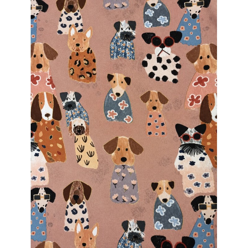 PASHMINA PERRITOS ROSA