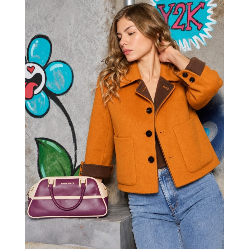 CHAQUETA RECTA REVERSIBLE NARANJA ALEXS