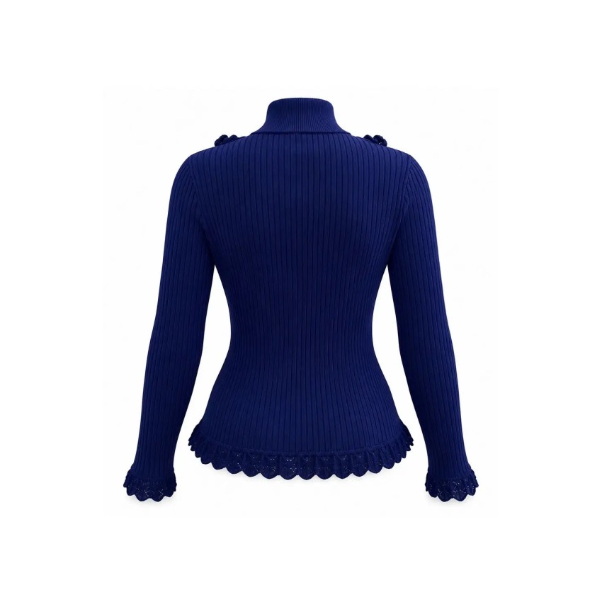 JERSEY LOVE KNIT BLUE SWEATER FETICHE SUANCES