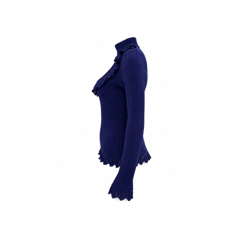 JERSEY LOVE KNIT BLUE SWEATER FETICHE SUANCES