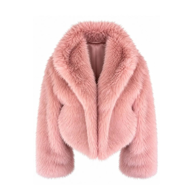 PINK CLOUD FAUX FUR JACKET BY FETICHE SUANCES