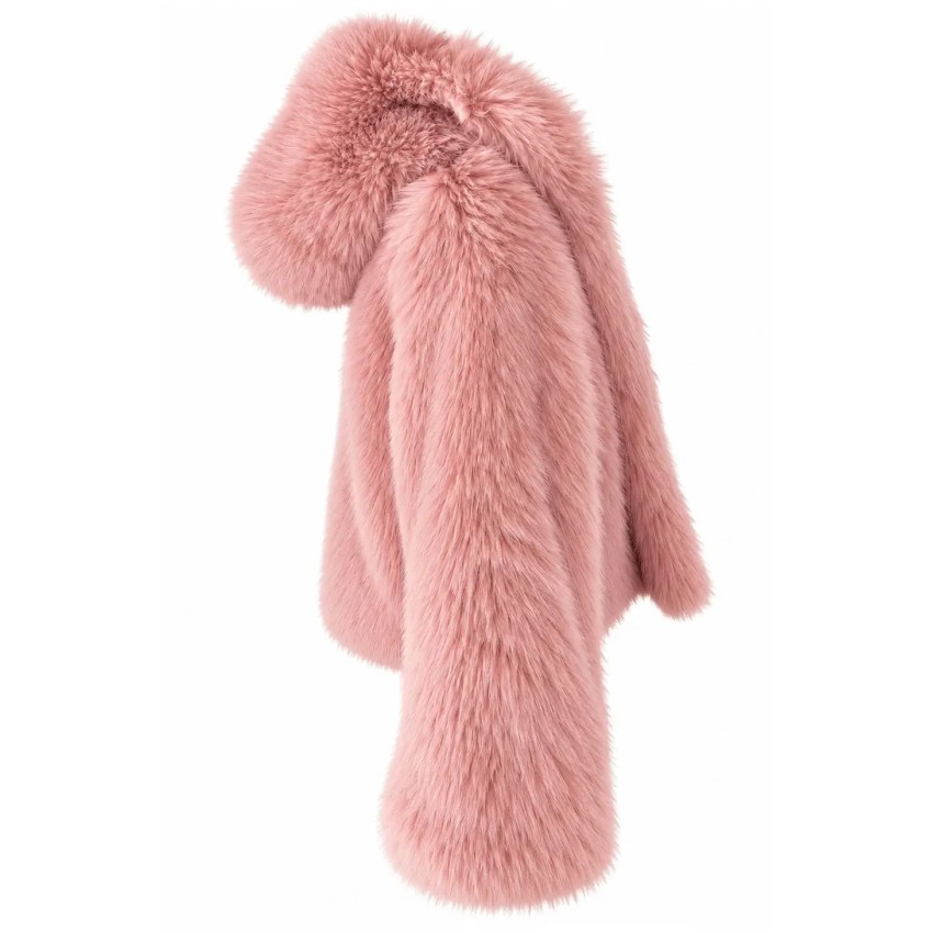 PINK CLOUD FAUX FUR JACKET BY FETICHE SUANCES